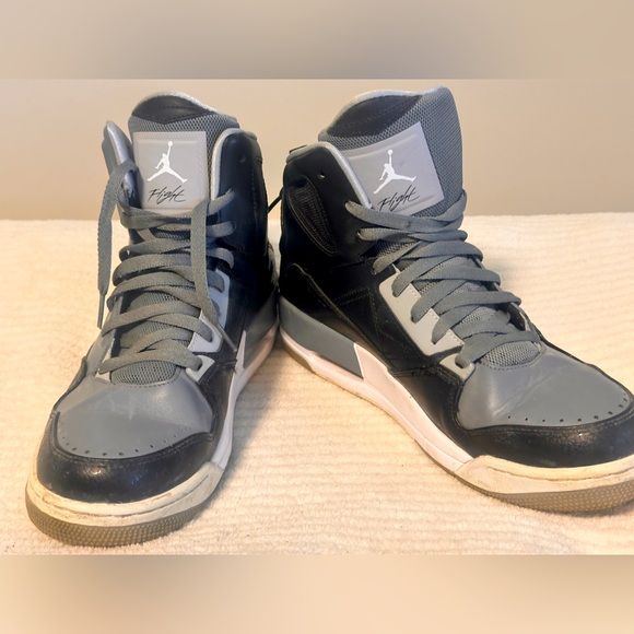 Nike Air Jordan Flight SC-3 Gray White Black Men's U.S 9.5 Basketball mid high - Picture 1 of 3